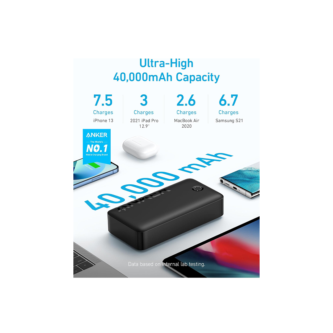 Anker PowerCore 30W 40000mAh Power Bank - Black in Qatar Anker PowerCore 30W 40000mAh Power Bank - Black in Qatar